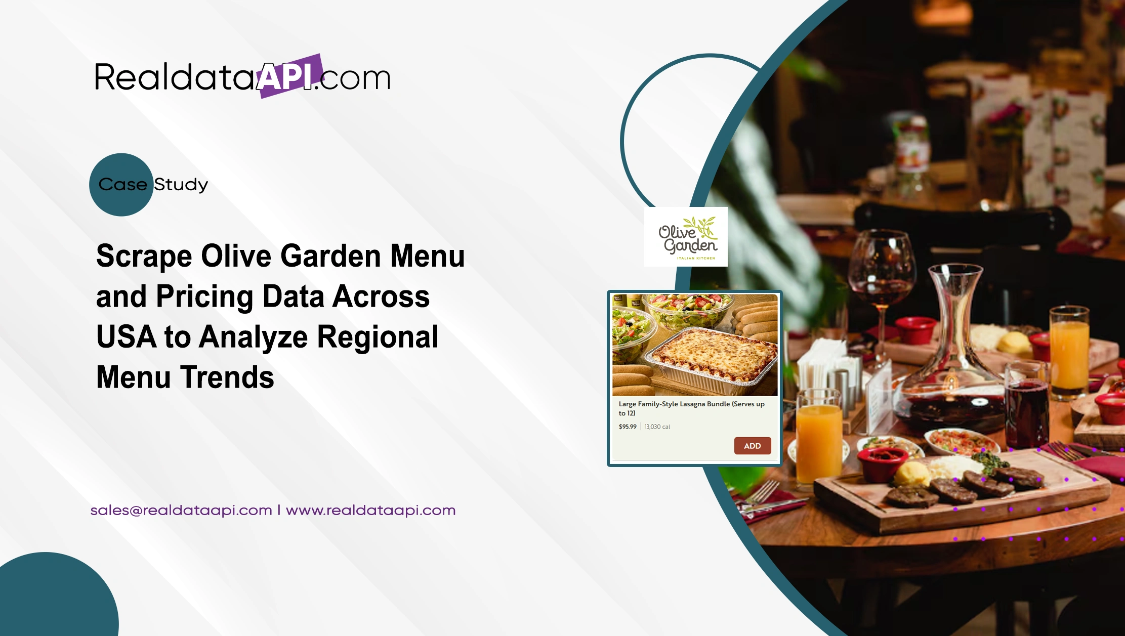 Scrape Olive Garden Menu and Pricing Data Across USA to Analyze Regional Menu Trends